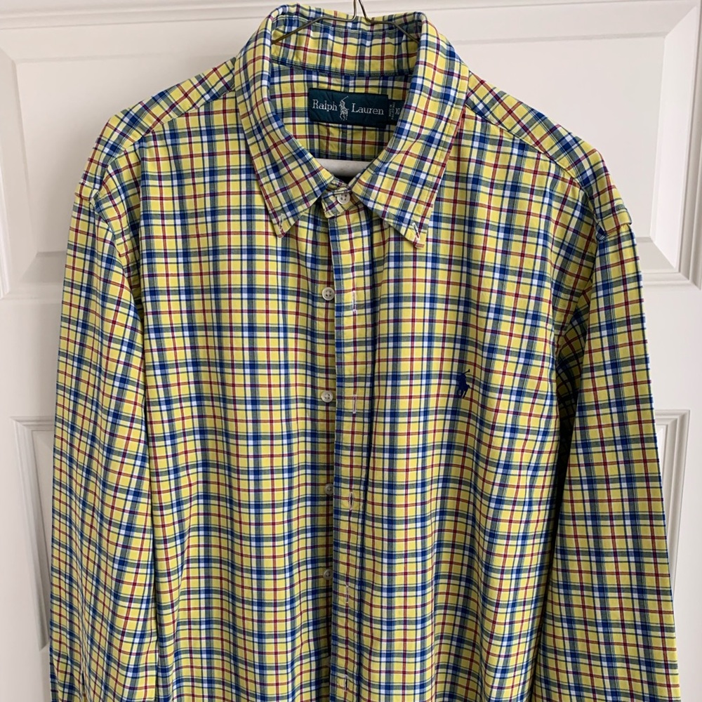 polo ralph lauren striped shirt button up size XL